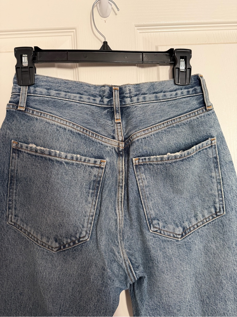 Agolde Riley High Rise Crop Jeans - Button Fly - Picture 9 of 11